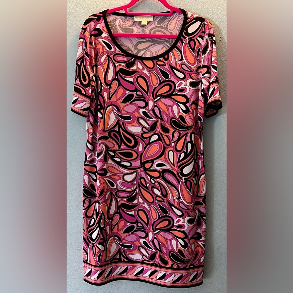 NWOT Michael Kors Pink Paisley Dress